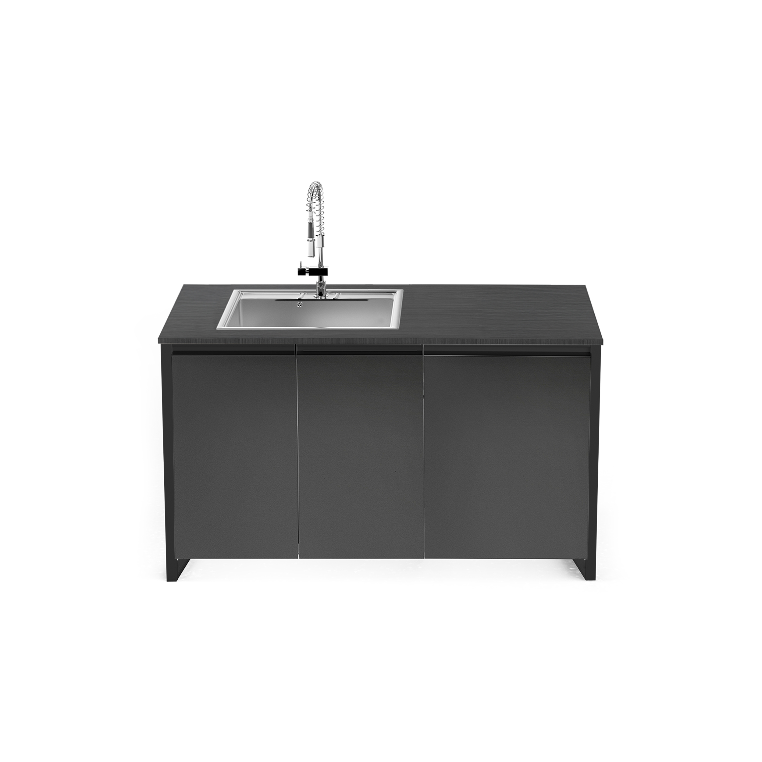 ΚΟΥΖΙΝΑ ΕΞΩΤΕΡΙΚΗΣ ΧΡΗΣΗΣ STEEL GEA BALDO16080-QL-NA-CR | ΝΕΡΟΧΥΤΗΣ 75εκ.